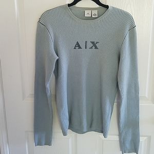 Armani Exchange Men Cadet Blue Sweater